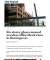 International House Sydney: "Six storey glass encased wooden office block rises in Barangaroo"
