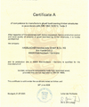 Certificate "A" of competence to manufacture glued load-bearing timber structures in accordance with DIN 1052-10:2012, Table 2 (bonded, composite components made from laminated wood, provided they are not regulated by DIN EN 14080)