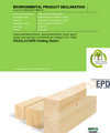 EPD Glued laminated timber, glued solid timber, block glued glulam and special components according to EN 14080
