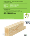 EPD Solid structural timber Structural finger jointed solid timber for load­bearing purposes according to EN 15497 GLT® – Girder longitudinally tensiletested according to ETA13/0644
