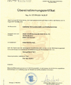 Übereinstimmungszertifikat für Geklebte Verbundteile aus Brettschichtholz gemäß DIN 1052-10:2012